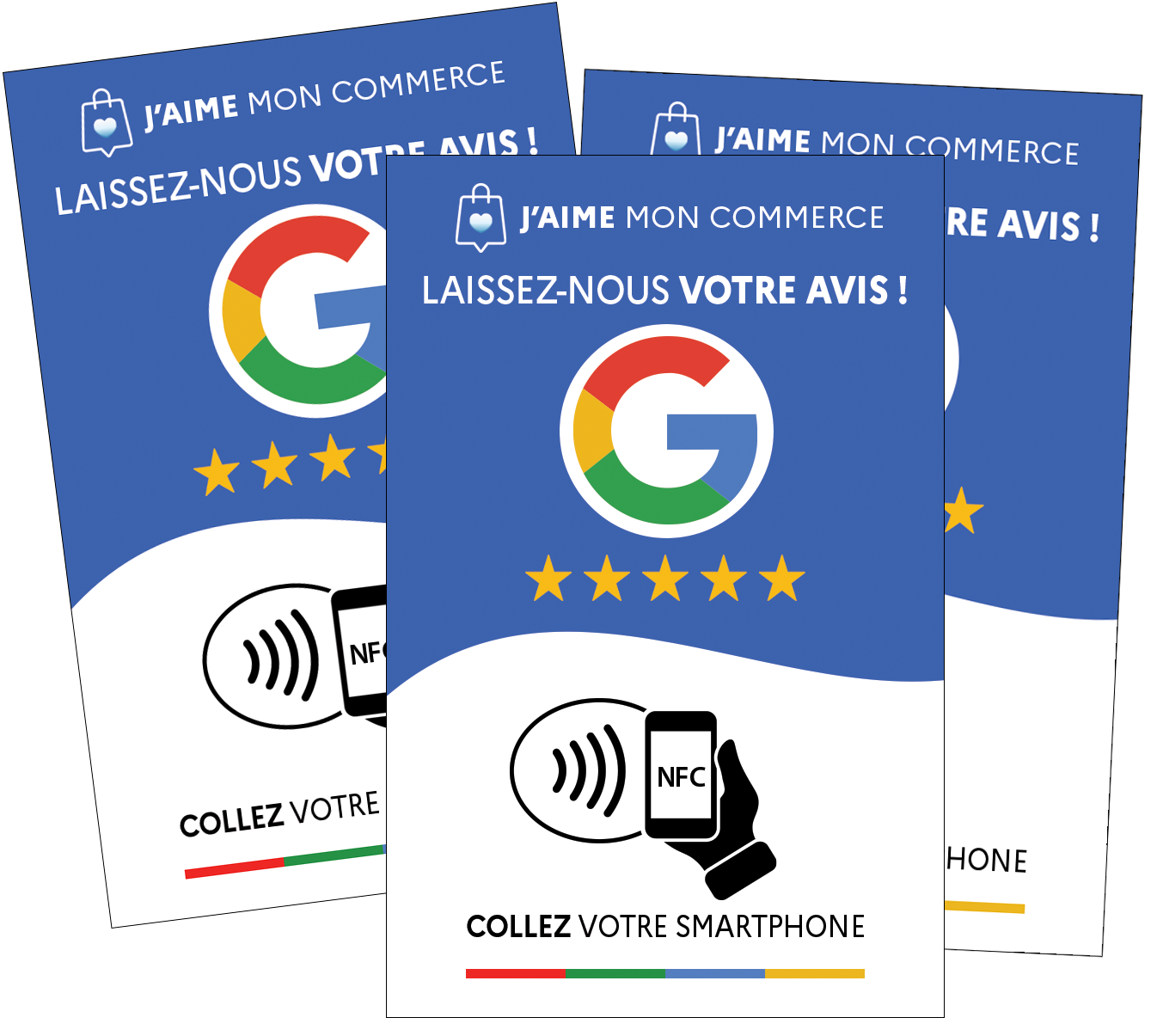 Lot complémentaire de trois Cartes Google